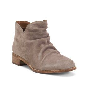 DIBA TRUE Taupe Suede Suede Rose Mera Booties